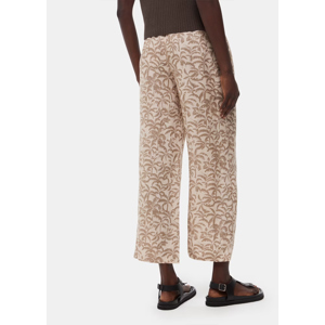 Whistles Palm Print Linen Blend Trousers